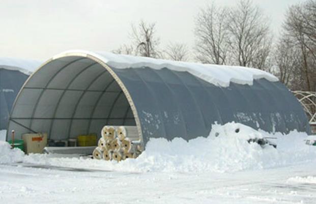 Ground mount hoop buildings